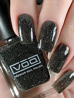 Лак Для Ногтей Лечебный Укрепляющий Светоотражающий Черный VOQ Black Nights